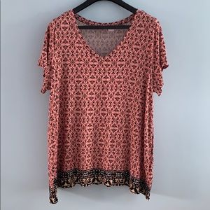 PLUS SIZE pink Indian style top
